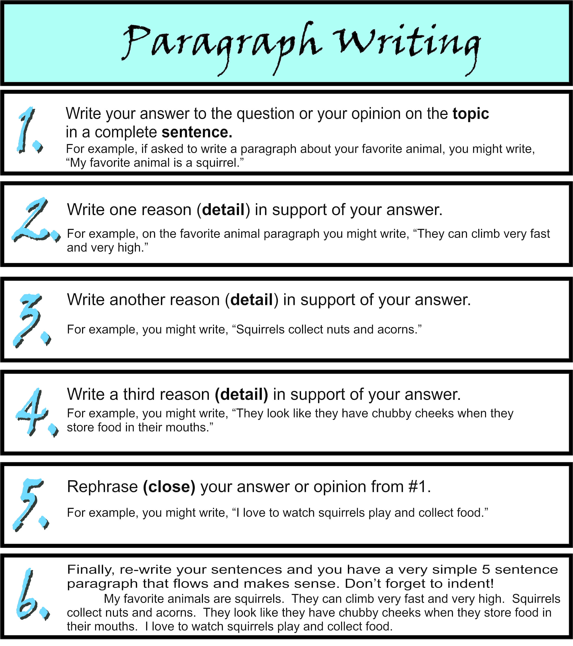 examples of writing a 5 paragraph essay